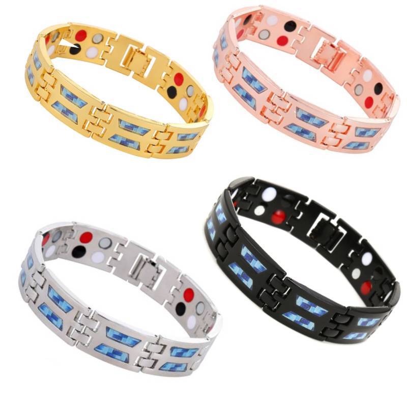 Modern Carbon Fiber Magnet Bracelet | Titanium Steel