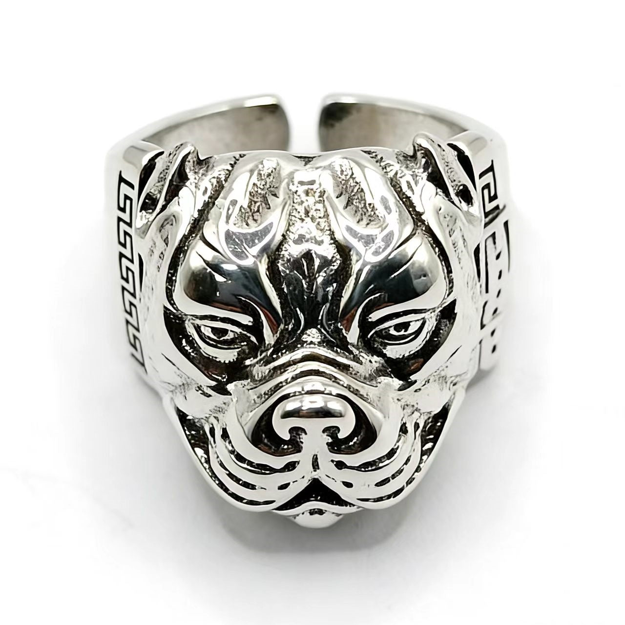 Pitbull Dominant Ring | Urban Retro Statement Piece - Alternate View 7 - Worldiamond Luxury Jewelry